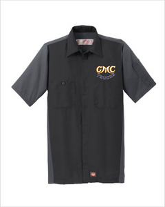 GMC 30's Red Kap Short Sleeve Two-Tone Mechanic Shirt