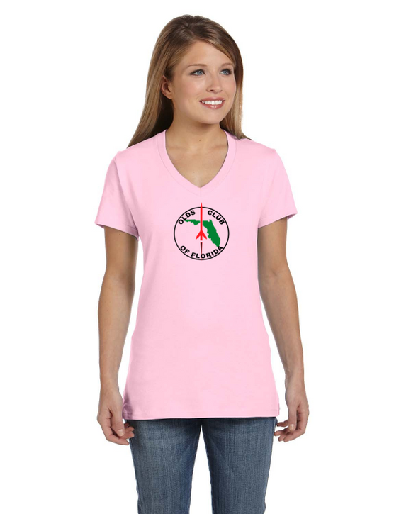 Florida OCA Ladies Short sleeve V-neck Gildan T-shirt