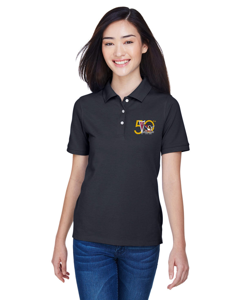 POCI Pontiac Oakland Club International 50th Anniversary cotton blend LADIES polo