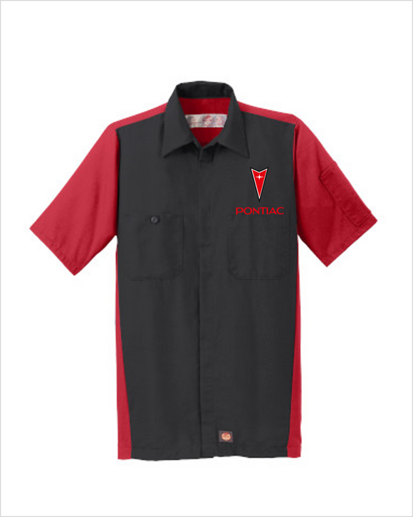 Pontiac 70's Red Kap Short Sleeve Two-Tone Mechanic Shirt