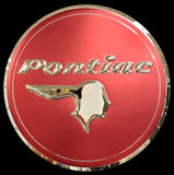 PONTIAC INDIAN EMBOSSED CHROME METAL GARAGE SIGN (22" ROUND)  (USA ORDERS ONLY)
