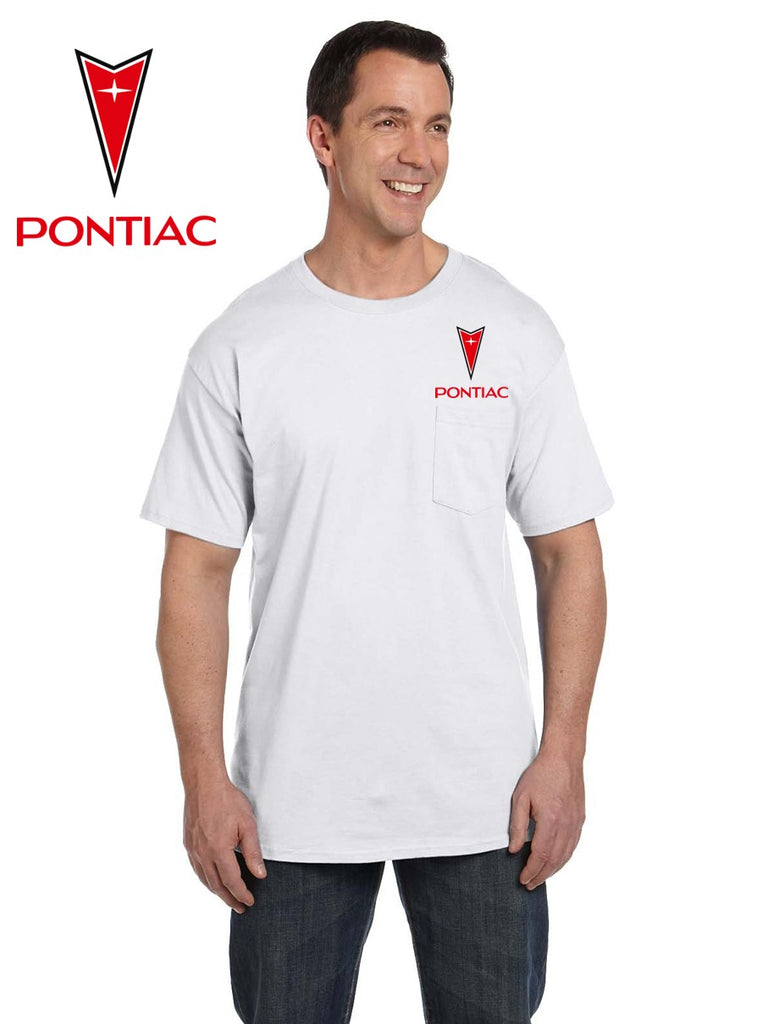 Pontiac 70's Crest Pocket T-shirt (embroidered logo on front)