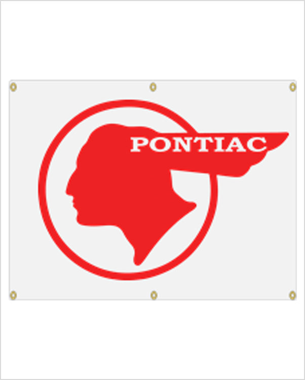 1940's & 50's Pontiac Garage Banner