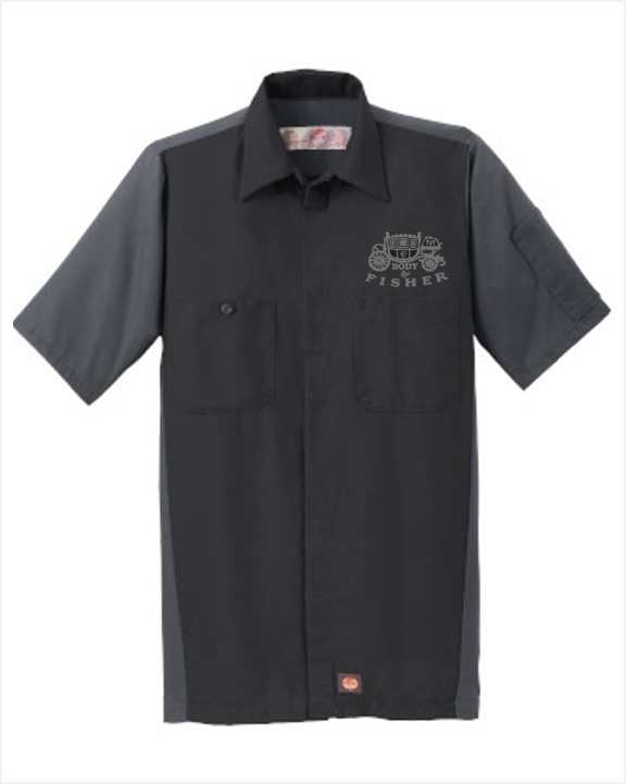 Body by Fisher Red Kap Short Sleeve Two-Tone Mechanic Shirt