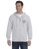 Cadillac 60's Wreath and Crest Embroidered Full Zip Hoodie