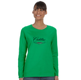 Cadillac 50's  Ladies' 5.3 oz. Gildan Heavy Cotton Missy Fit Long-Sleeve T-Shirt
