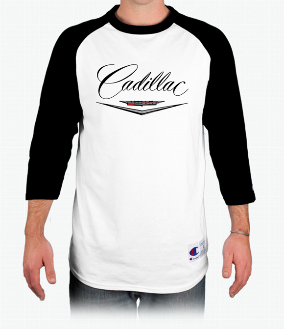 Cadillac 50's Raglan Baseball T-Shirt