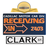 Cadillac Clark Street Receiving Sign T-Shirt