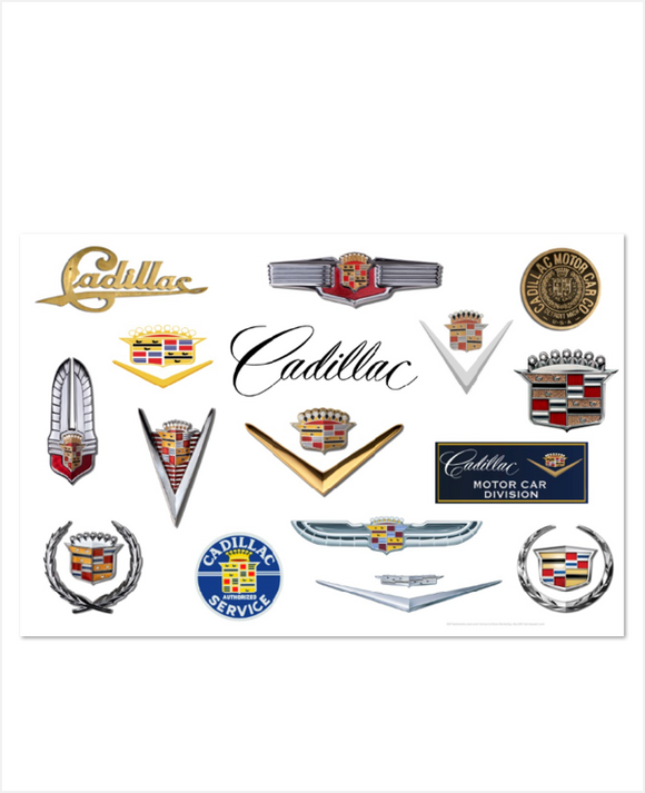 Cadillac Through the Years Metal Sign 12 x 18