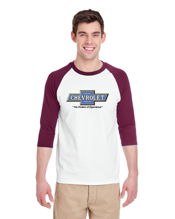 Chevrolet 1916 Product of Experience Raglan Baseball T-Shirt