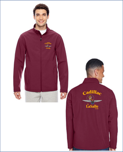 CLC Cadillac & LaSalle CLub Soft Shell Lightweight jacket (FULL BACK EMBROIDERY and left chest Alternate new CLC design)