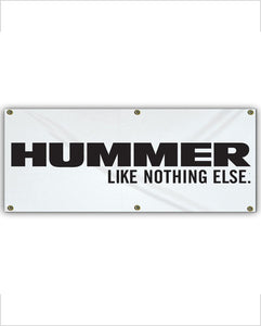 Hummer "Like Nothing Else" Vinyl Garage Banner
