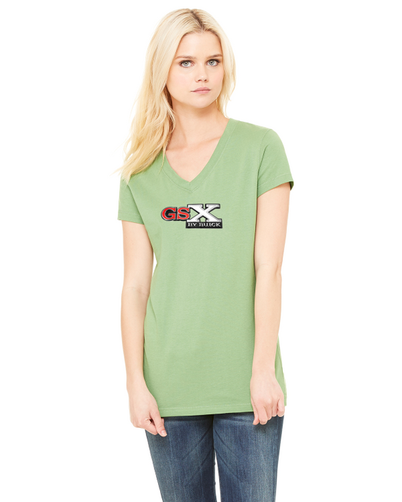 Buick GSX Ladies Short sleeve V-neck Gildan T-shirt
