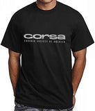Corvair CORSA Club Letters T-shirt (Front AND Back Print)