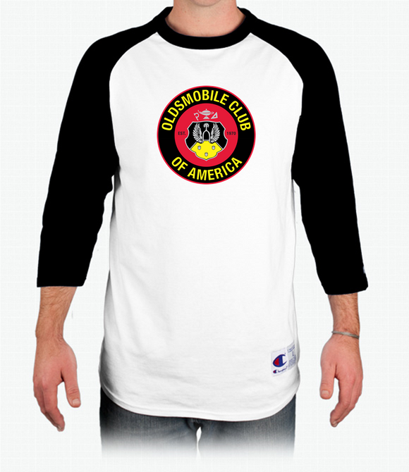 OCA Oldsmobile Club of America Raglan Baseball T-Shirt