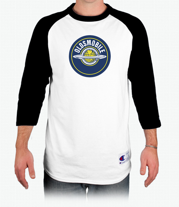 Oldsmobile Globe Raglan Baseball T-Shirt