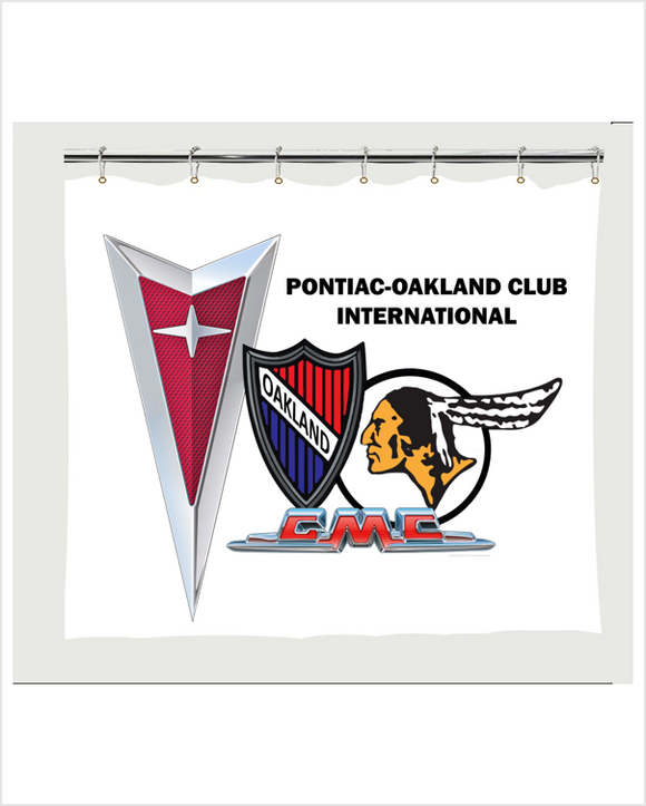 POCI Pontiac Oakland Club International  Color Shower Curtain